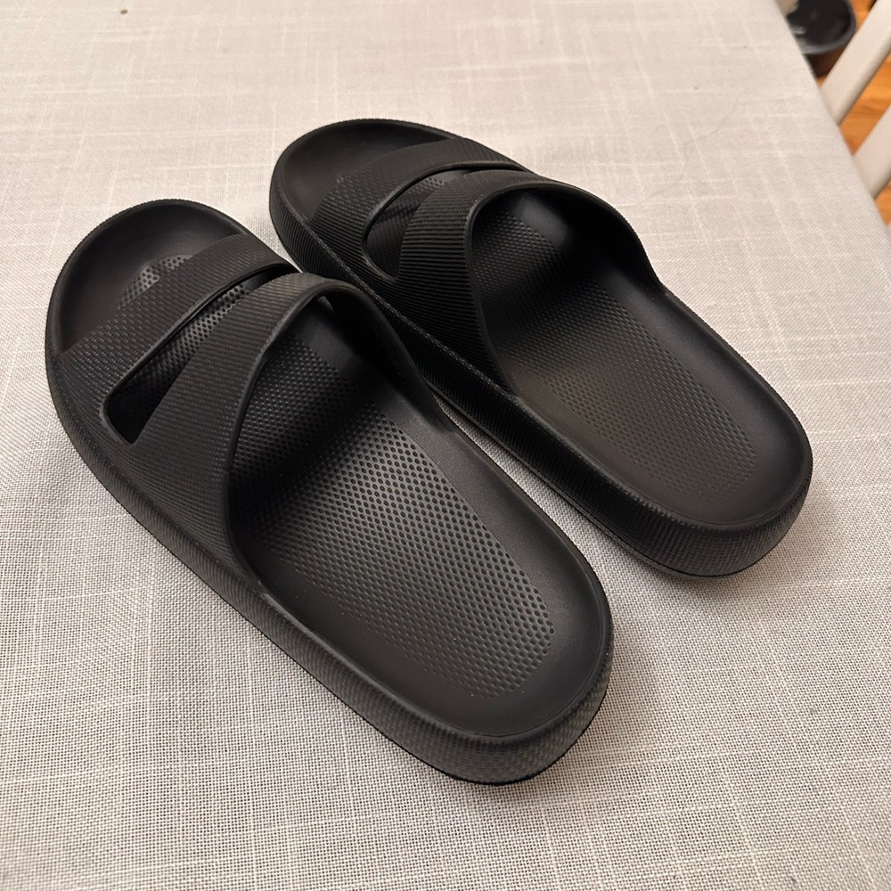 New Orthopedic Black Slides